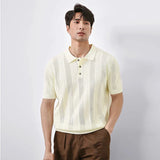 Men's Luxury Knitted Casual Business Polo T-Shirt