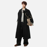 Korean Style Simple Solid Color Woolen Coat
