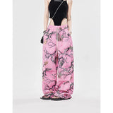 Women Cute Streetwear Trendy Tie Dye High Waist Pants
