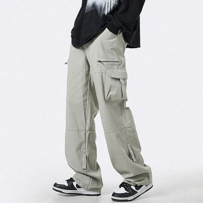 Oversized Zipper Cargo Pants