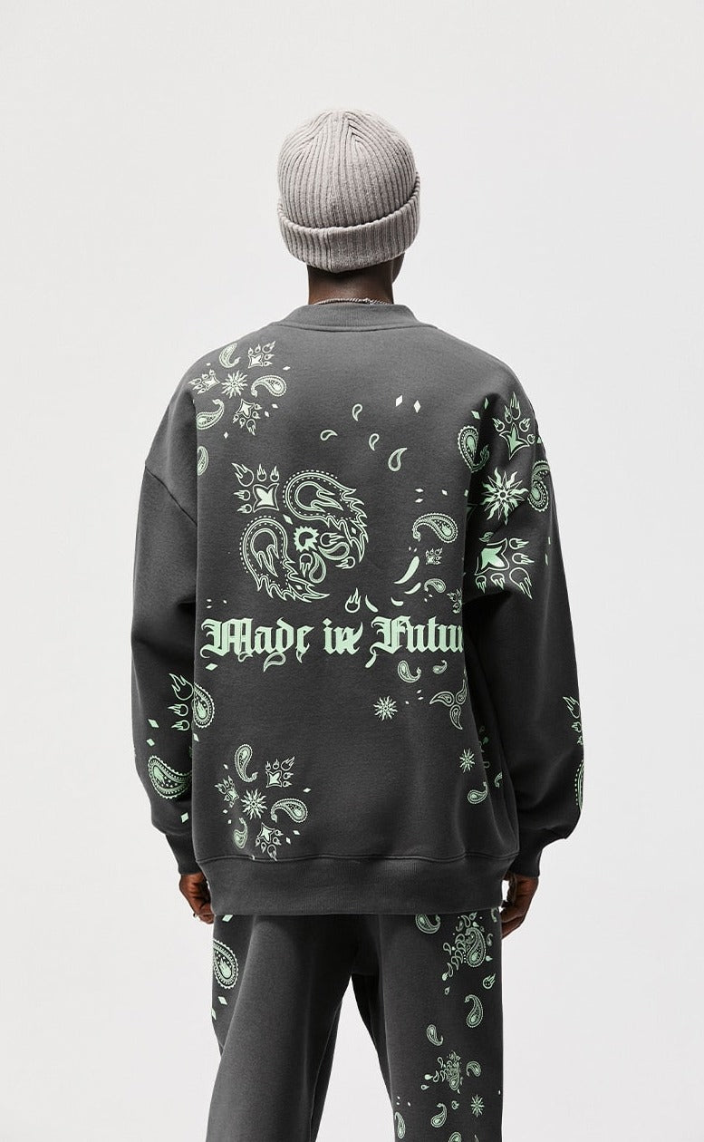 Luminous Paisley Sweatshirt