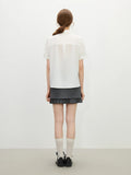 Elegant Layered Collar Office-Ready Blouse Shirt
