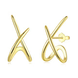 Cute Gold Plated Sterling Studs Silver Earring