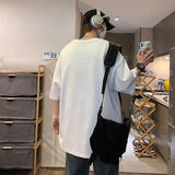 Streetwear Casual Korean Print Oversized T-Shirt