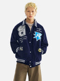 Y2K Autumn Corduroy Baseball Varsity Jacket