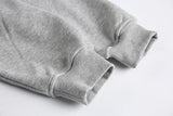 Heavyweight Letter Print Fleece Sporty Hoodie