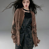 Vintage Grunge Distressed Knitted Cardigan