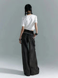 Lightweight Black Vintage Baggy High Waist Jeans