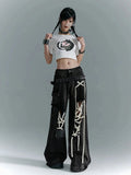 Lightweight Black Vintage Baggy High Waist Jeans