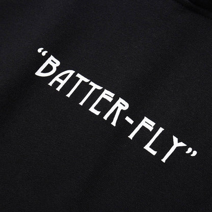 Colorful Butterfly Print Hoodie