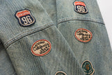 Cargo Patchwork Cowboy Denim Jacket