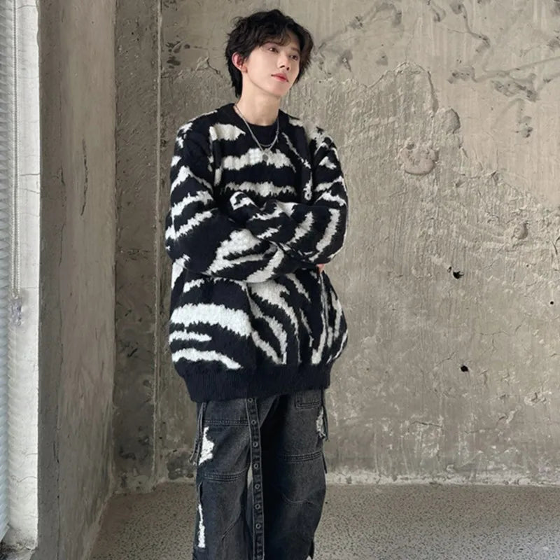 Warm Velvet Knitted Pullover Sweater