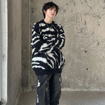 Warm Velvet Knitted Pullover Sweater