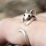 Vintage Silver Animal Design Pinky Ring