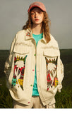 Vintage Flower Embroidery Jacket