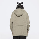 Y2k Windbreaker Hooded Zip-up Jacket