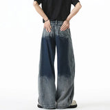 Vibrant Color Contrast Tie-Dye Straight Jeans