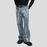 Trendy Tie-Dyed Baggy Comfy AF Jeans