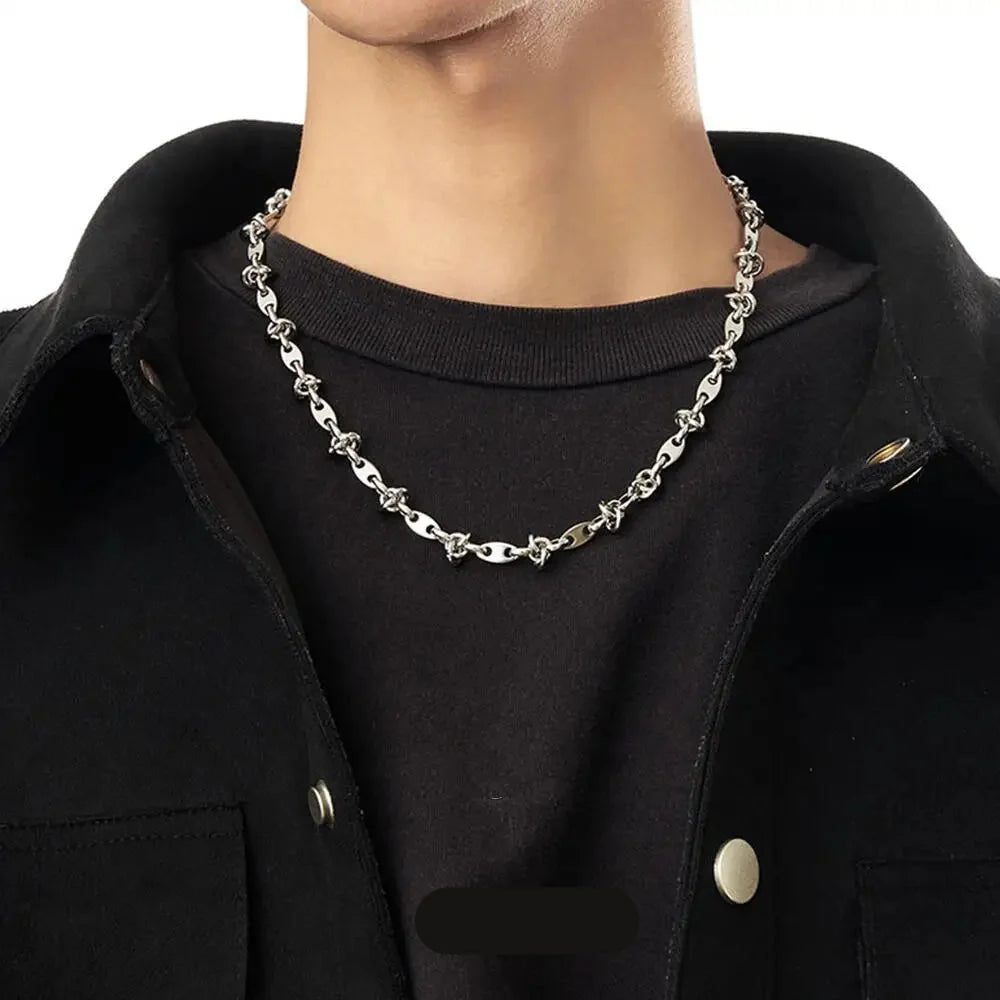 Luxury Stainless Steel Splicing Necklace