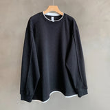 Vintage Hip Hop Fake Two-Piece Sweatshirt