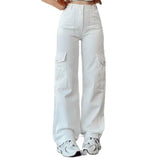 Vintage Straight High-waist Pants