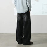 Y2K American Style Distressed Wide Leg Denim Jeans