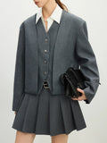 Chic Exquisite Minimalist V-Neck Cardigan