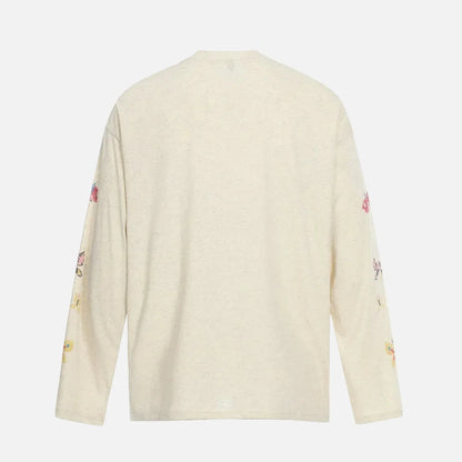 Flattering Graffiti Print Long Sleeve T-Shirt