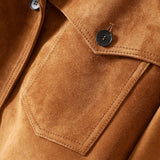 Luxurious Real Leather Suede Oversized Jacket