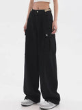 Straight High Waist Cargo Pants