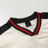Streetwear Graphic Print V-Neck Short Sleeve T-Shirt