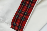 Y2K Insulated Zip Up Plaid Patchwork Sweatshirt