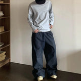 American Contrasting Plaid Straight Leg Sweatpants
