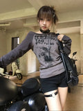Grunge Y2K Graphic Print T-Shirt