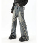 Vintage Easy Care Washed Slim Denim Baggy Jeans