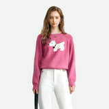 Cozy French Cute Puppy Knit Jumper Sweater