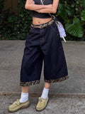 Leopard Retro Patchwork Jorts
