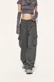 Turn-down Waist Cargo Pants