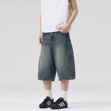 Y2K Distressed Oversized Denim Short