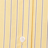 Flattering Striped Single Breasted Long Sleeve Shirt