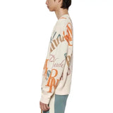 Letter Print Retro Sweater
