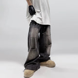 Retro Baggy American Style Denim Wide Leg Jeans