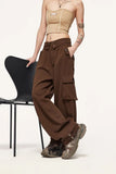 Turn-down Waist Cargo Pants