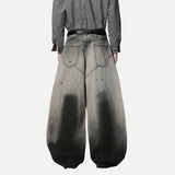 Splash Ink Gradient Color Wide Leg Jeans