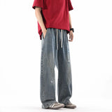 Durable Loose Wide Leg Washed Denim Jeans