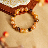 Tiger Eye Stone Buddha Healing Bracelet