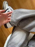 Streetwear Washed High Waist Wide Leg Jeans