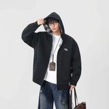 Y2K Warm Plaid Lined Zip-Up Hooded Sweatshirt