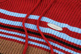 Y2K Knitted Holes Striped sweater