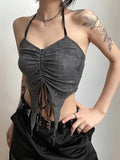 Vintage Gothic Drawstring Fairy Camisole T-Shirt